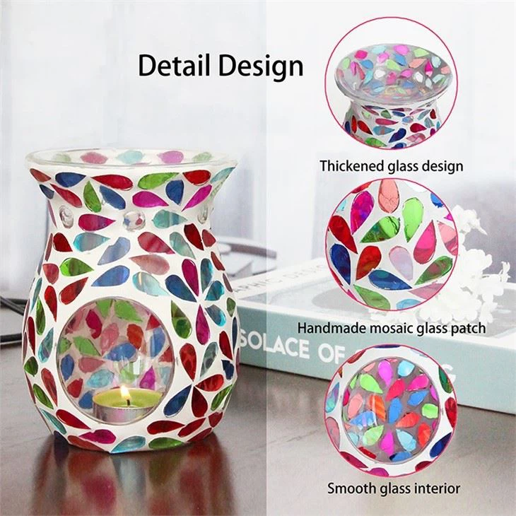 Mosaic Glass Candle Holder