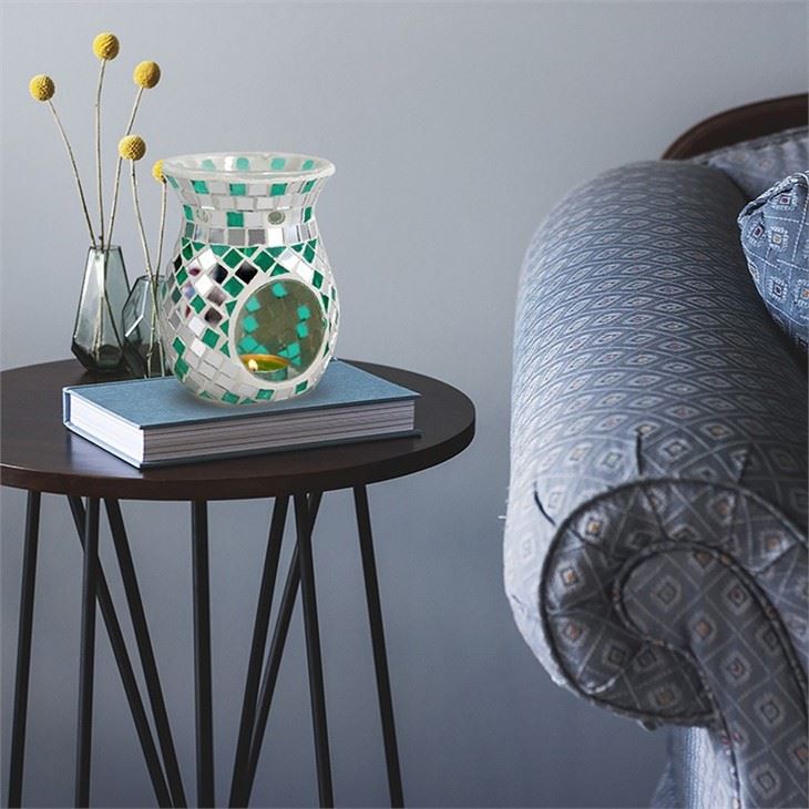 Mosaic Tealight Glass Candle Holder
