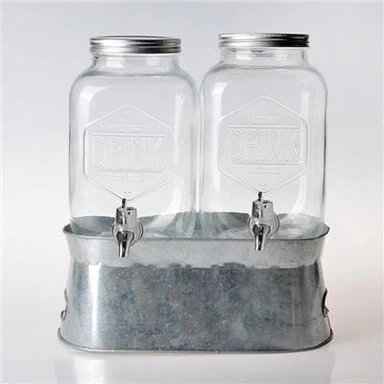 Dispenser Air Kaca Dengan Keran