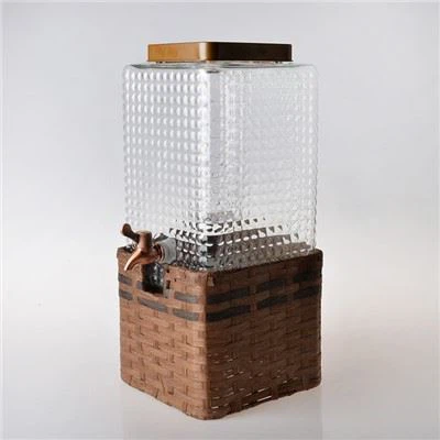 Dispenser minuman kaca antik