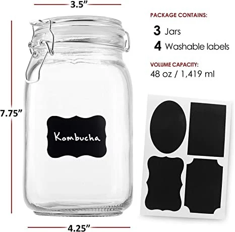 Glass Jars With Airtight Lids