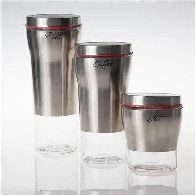 Toples Bumbu Kaca dengan Logam