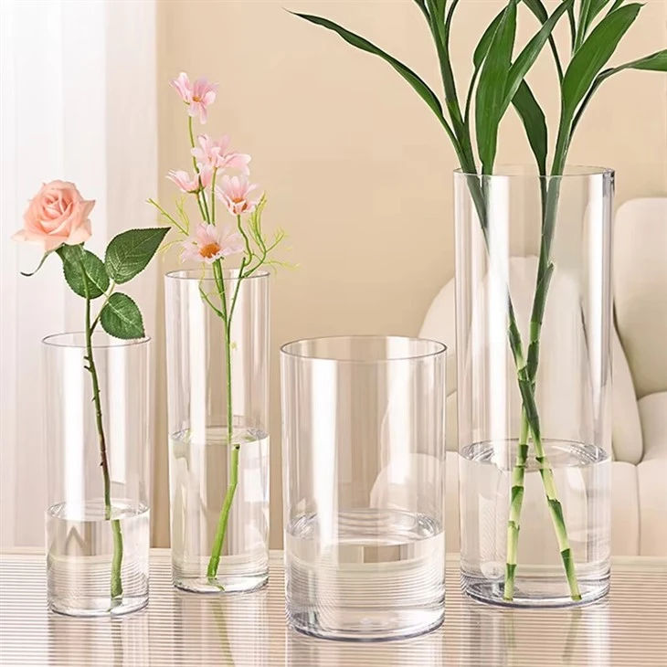 Set Glass Cylinder Vases