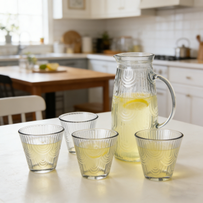U-Set Penyajian Groove Pitcher & Tumbler